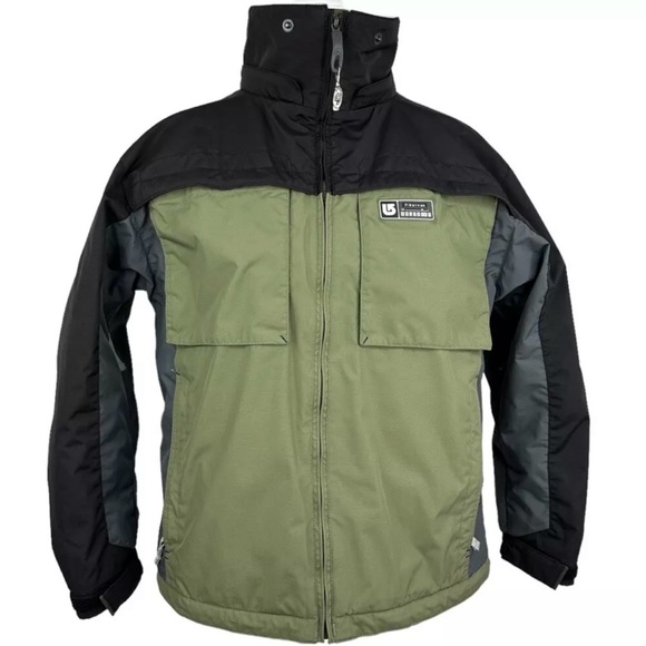 Burton‎ Women's Green Color-Block Ski Snowboard Winter Jacket Large 14-16/C44 - Picture 1 of 16
